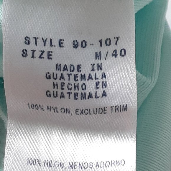 Vintage Vanity Fair Women's Short Sleeve Nylon Pajama Set Blue Size M - Picture 9 of 12